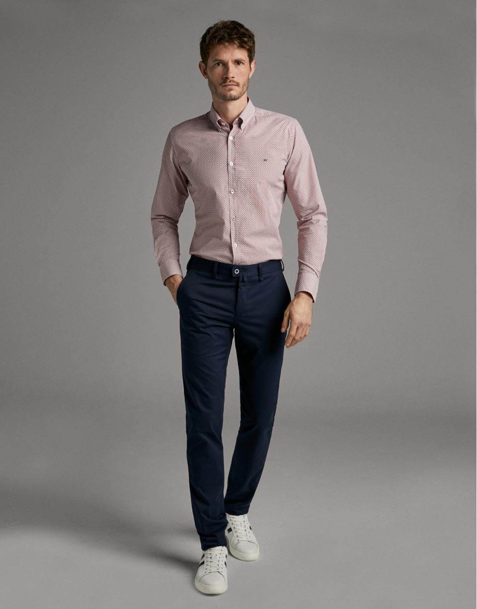Pantalón chino azul marino