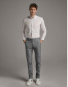 Pantalón chino ojo de perdiz azul - Hombre | Roberto Verino