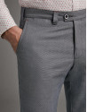 Blue bird's eye weave chinos - Man - SS2020 | Roberto Verino