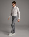Pantalón chino ojo de perdiz azul - Hombre | Roberto Verino