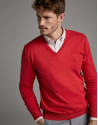 Jersey cuello pico rojo - Hombre - PV2020 | Roberto Verino