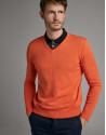 Orange turtleneck sweater - Man - SS2020 | Roberto Verino