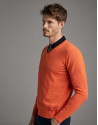 Orange turtleneck sweater - Man - SS2020 | Roberto Verino