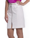 Straight off-white cotton skirt 