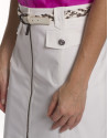 Straight off-white cotton skirt 