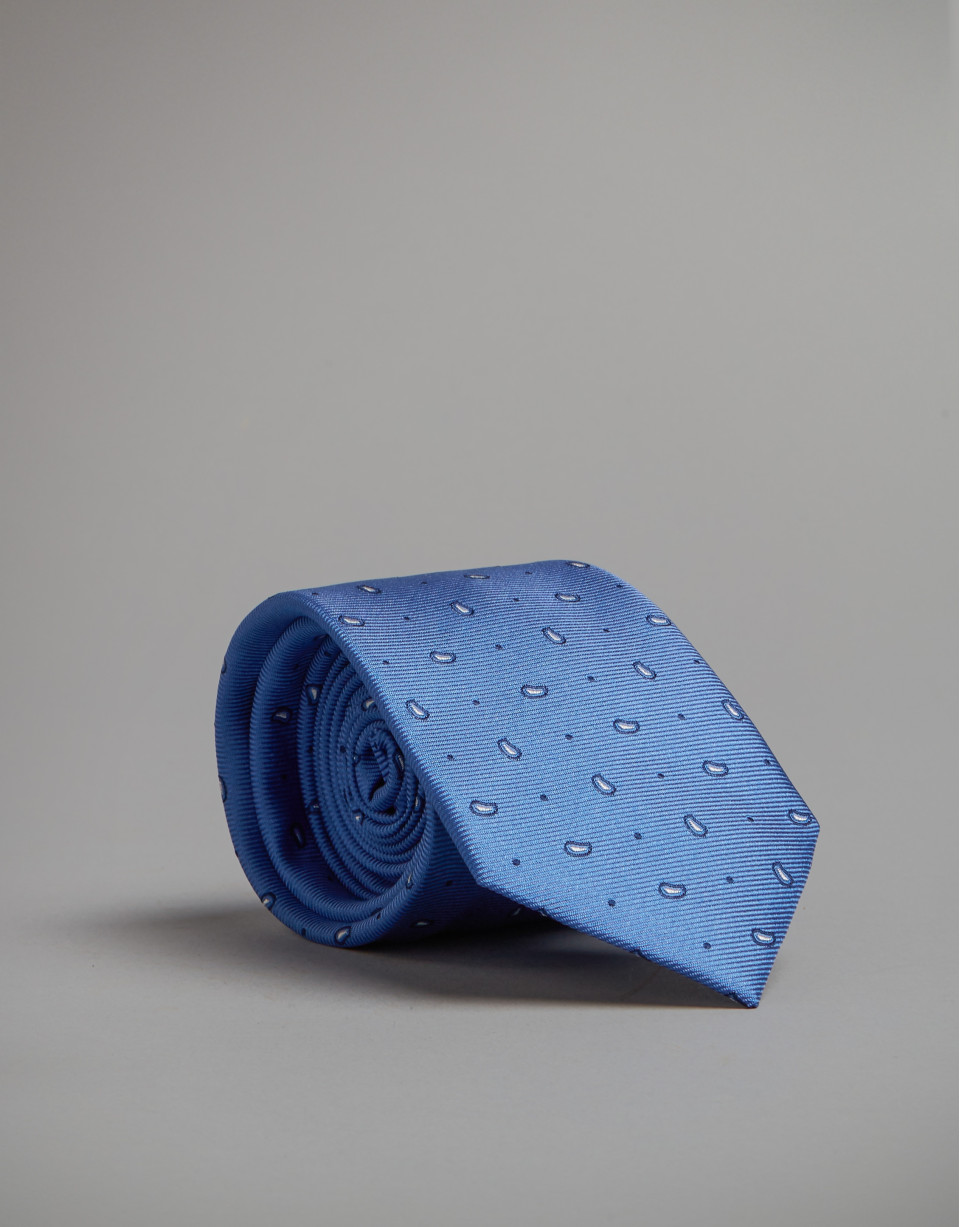 Corbata cachemires tonos azules - Hombre | Roberto Verino
