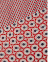 Red and blue geometric print scarf  - Man | Roberto Verino