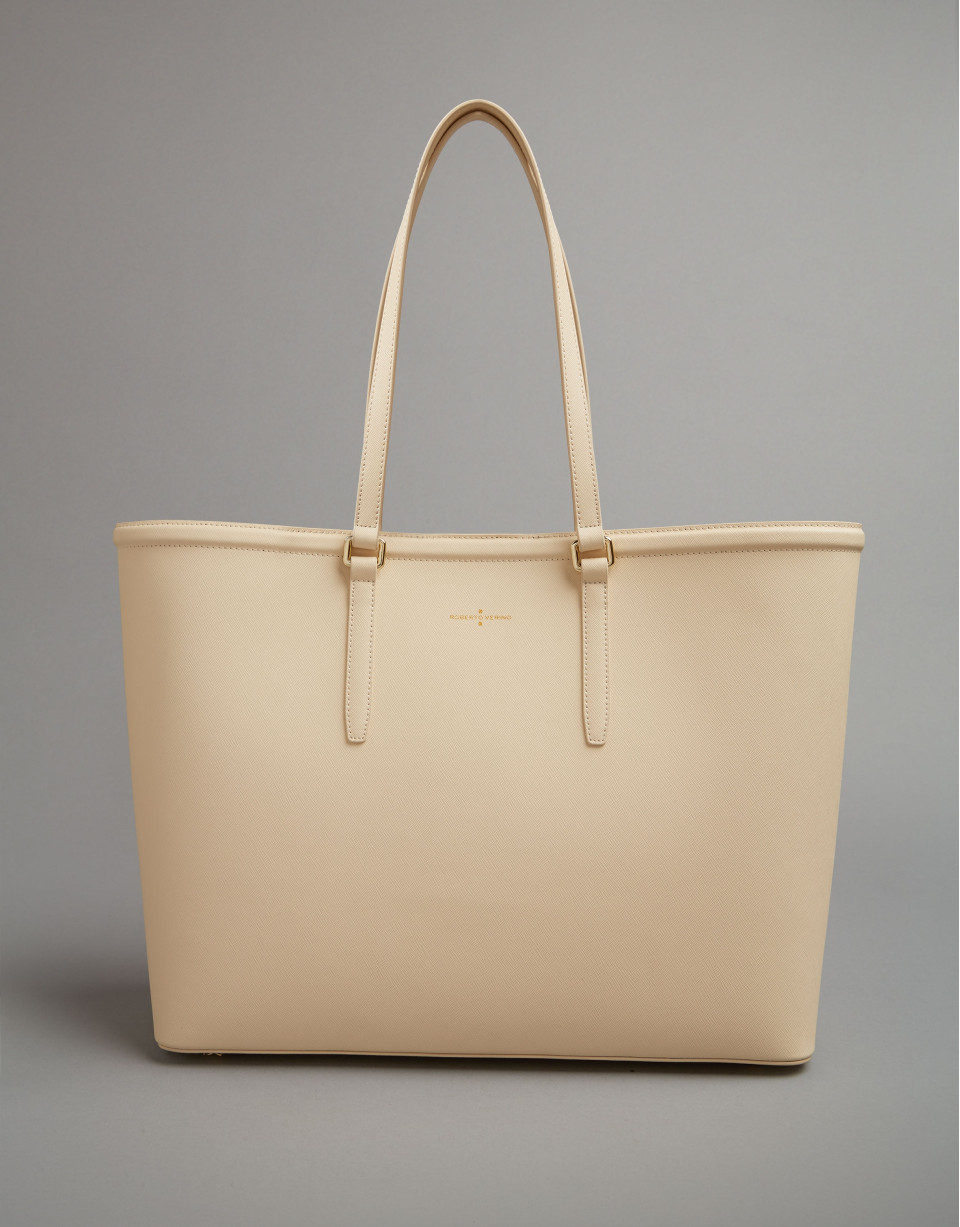 Shopper Bombed beige - Mujer - PV2020 | Roberto Verino