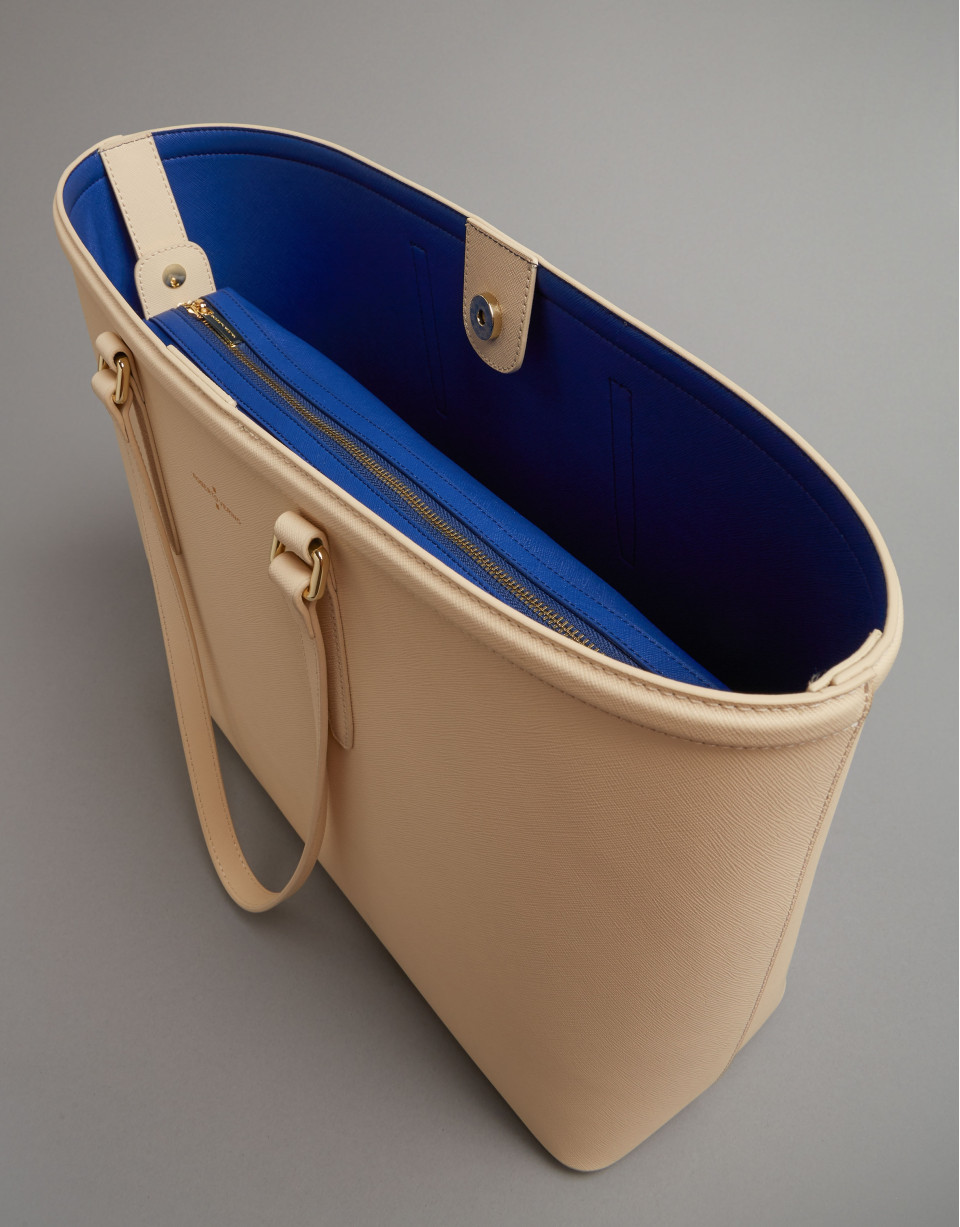 Beige Bomber shopping bag - Woman - SS2020 | Roberto Verino
