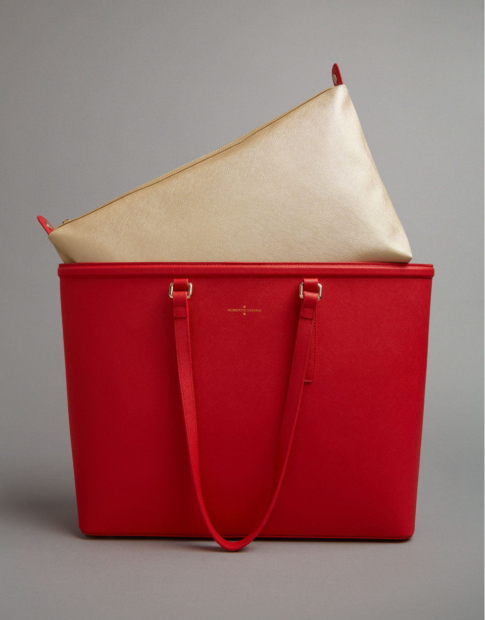 Shopper Bombed roja - Mujer - PV2020 | Roberto Verino