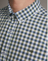 Khaki checked Vichy sport shirt