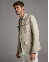 Chaqueta sahariana crudo