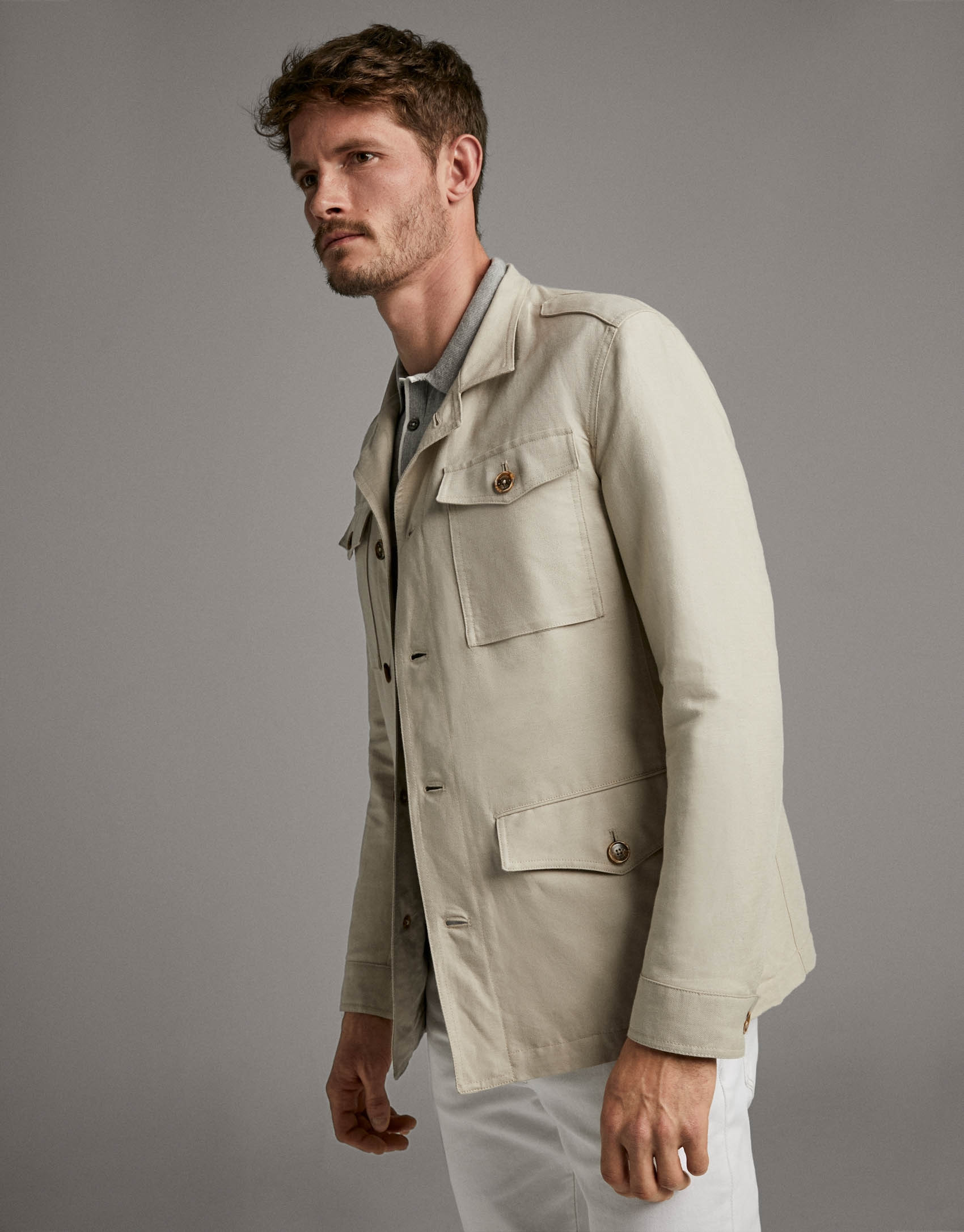 Beige Safari jacket