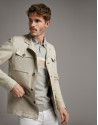 Chaqueta sahariana crudo