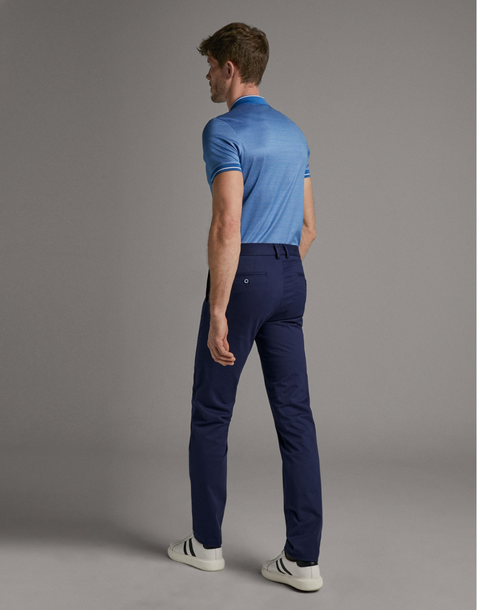 Ink blue chinos - Man - SS2020 | Roberto Verino