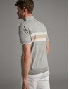 Polo tricot gris con tostado y blanco - Hombre | Roberto Verino