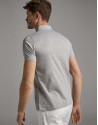 Grey melange pin-striped polo shirt - Man | Roberto Verino