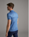 Polo jacquard azulón/blanco - Hombre - PV2020 | Roberto Verino