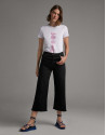 Pantalón vaquero pierna ancha negro - Mujer | Roberto Verino