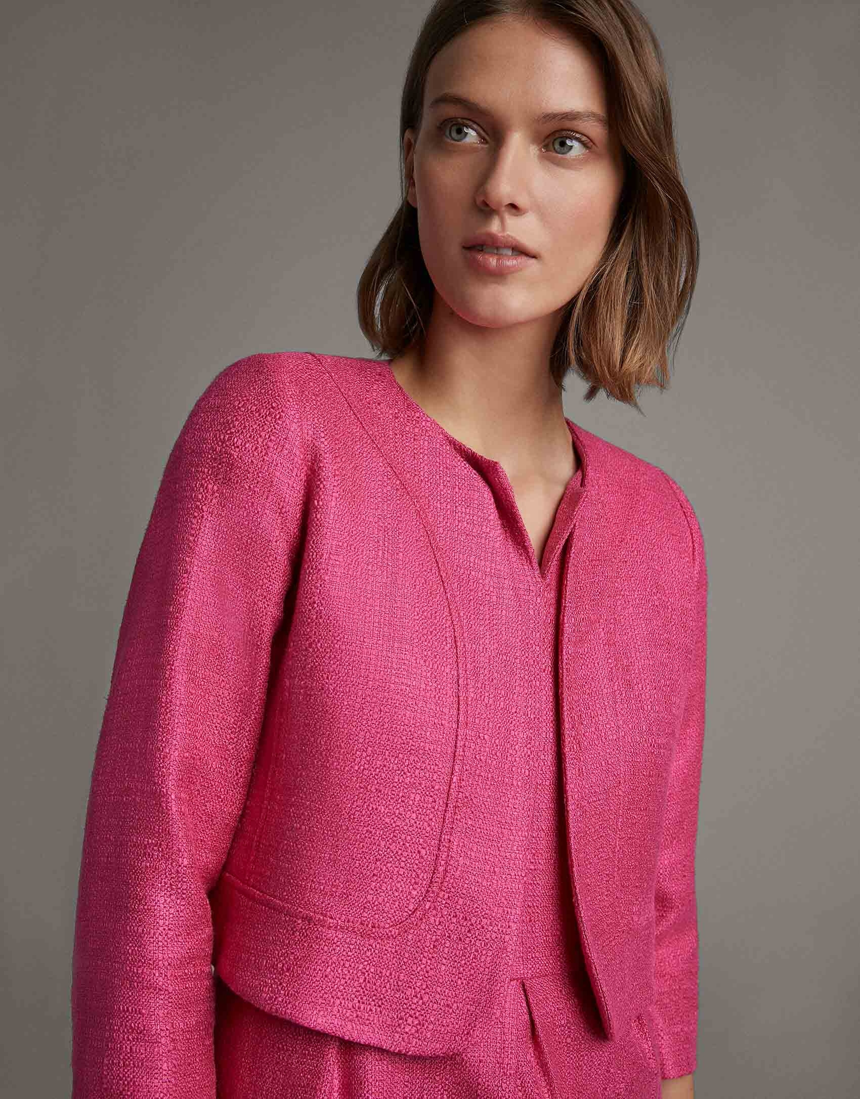 Short fuchsia jacket - Woman - SS2020 | Roberto Verino