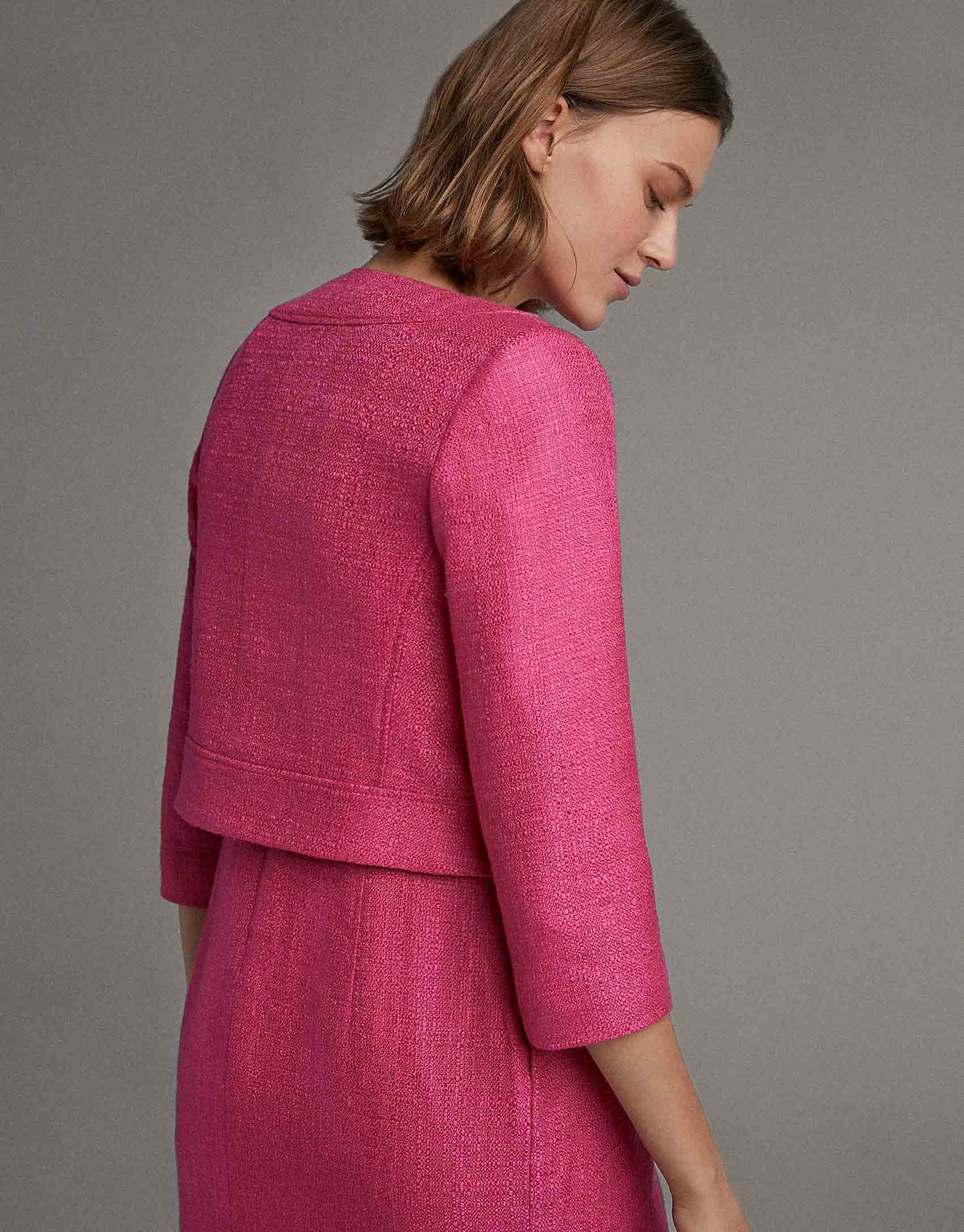 Chaqueta corta fucsia - Mujer - PV2020 | Roberto Verino