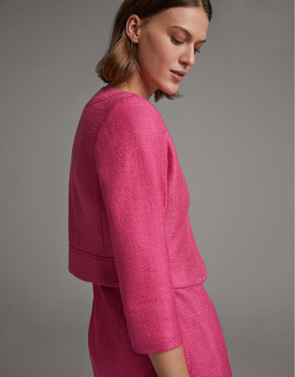 Short fuchsia jacket - Woman - SS2020 | Roberto Verino