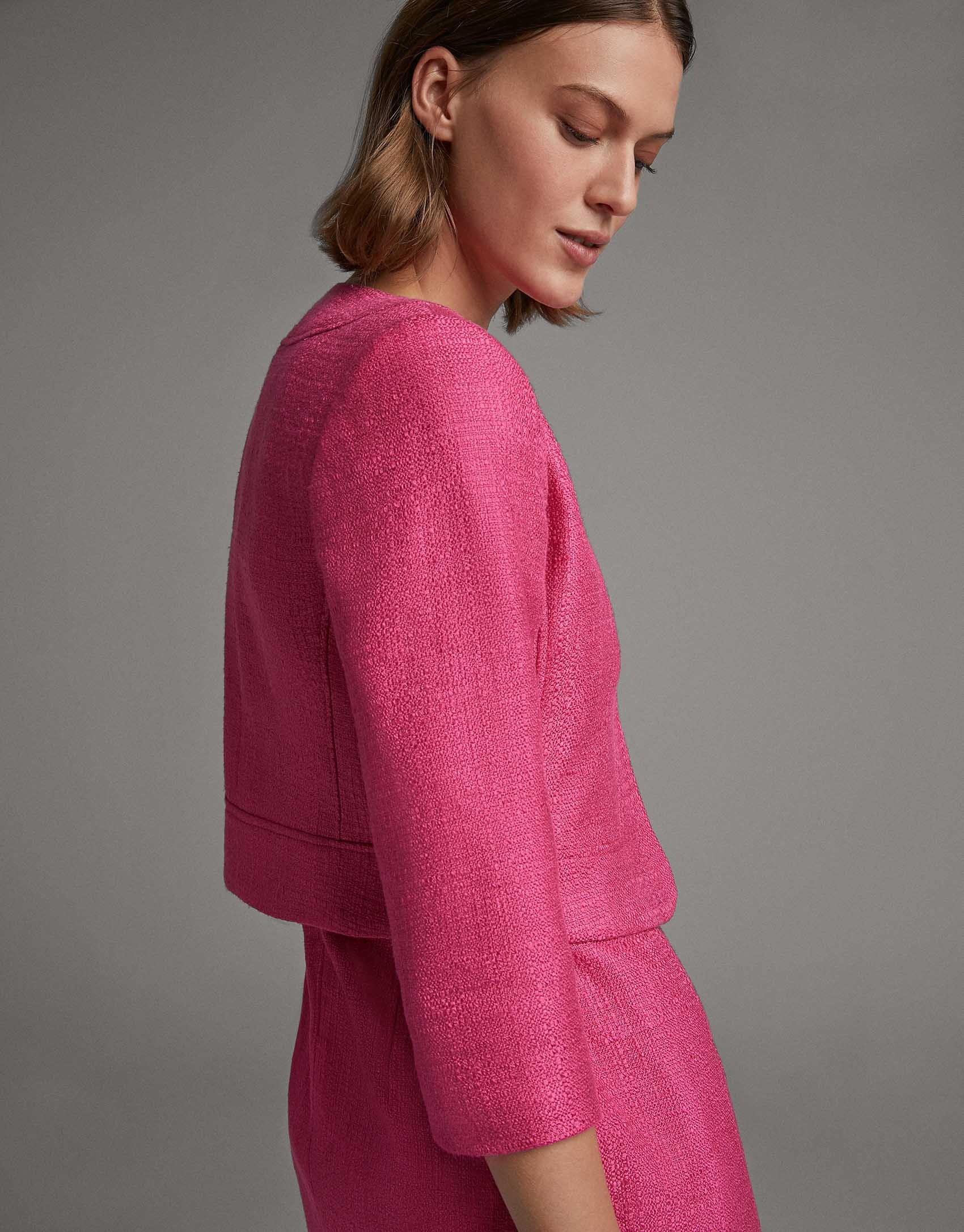 Chaqueta corta fucsia - Mujer - PV2020 | Roberto Verino
