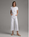 Pantalón vaquero pierna ancha blanco - Mujer | Roberto Verino