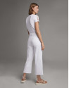 White, bell bottom jeans  - Woman - SS2020 | Roberto Verino
