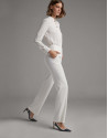 Ivory straight pants - Woman - SS2020 | Roberto Verino