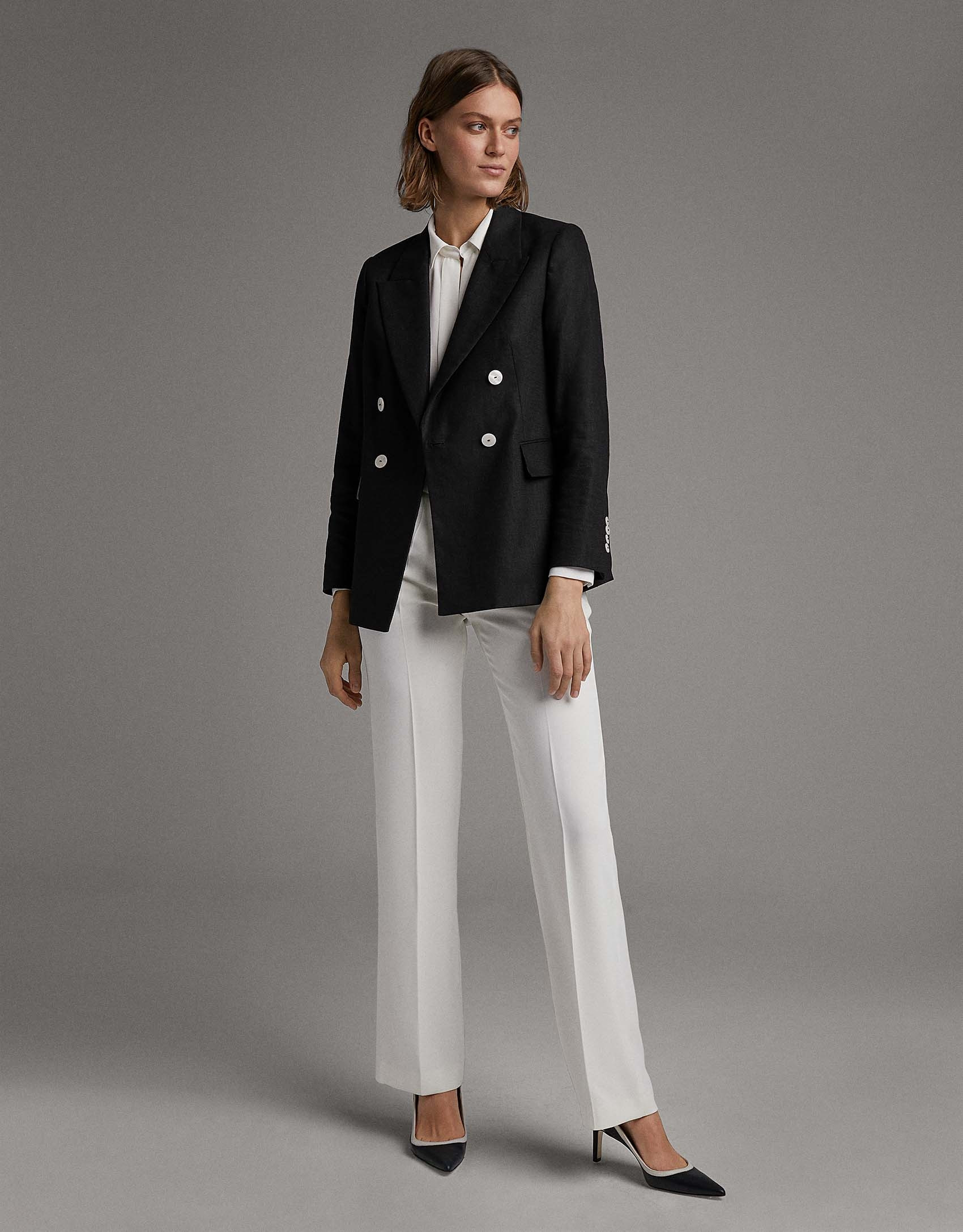 Ivory straight pants - Woman - SS2020 | Roberto Verino