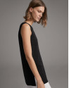 Black sleeveless sweater  - Woman - SS2020 | Roberto Verino