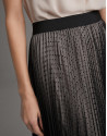 Long pleated tulle skirt with dots - Woman | Roberto Verino