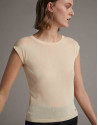 Yellow sweater with dropped sleeves - Woman | Roberto Verino