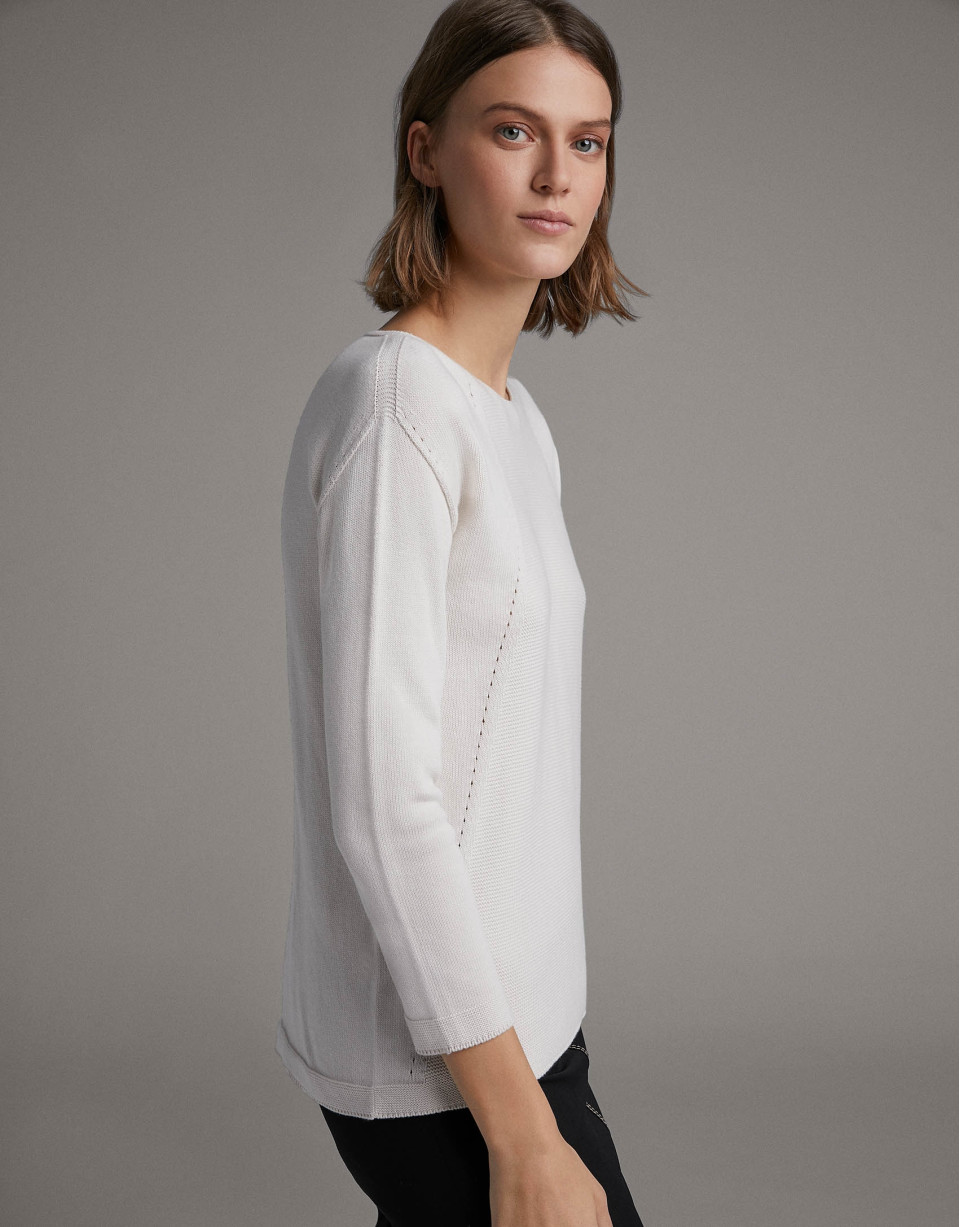 Jersey manga francesa beige - Mujer - PV2020 | Roberto Verino