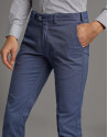 Blue structured chinos - Man - SS2020 | Roberto Verino