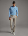 Mink structured chinos - Man - SS2020 | Roberto Verino
