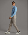 Mink structured chinos - Man - SS2020 | Roberto Verino