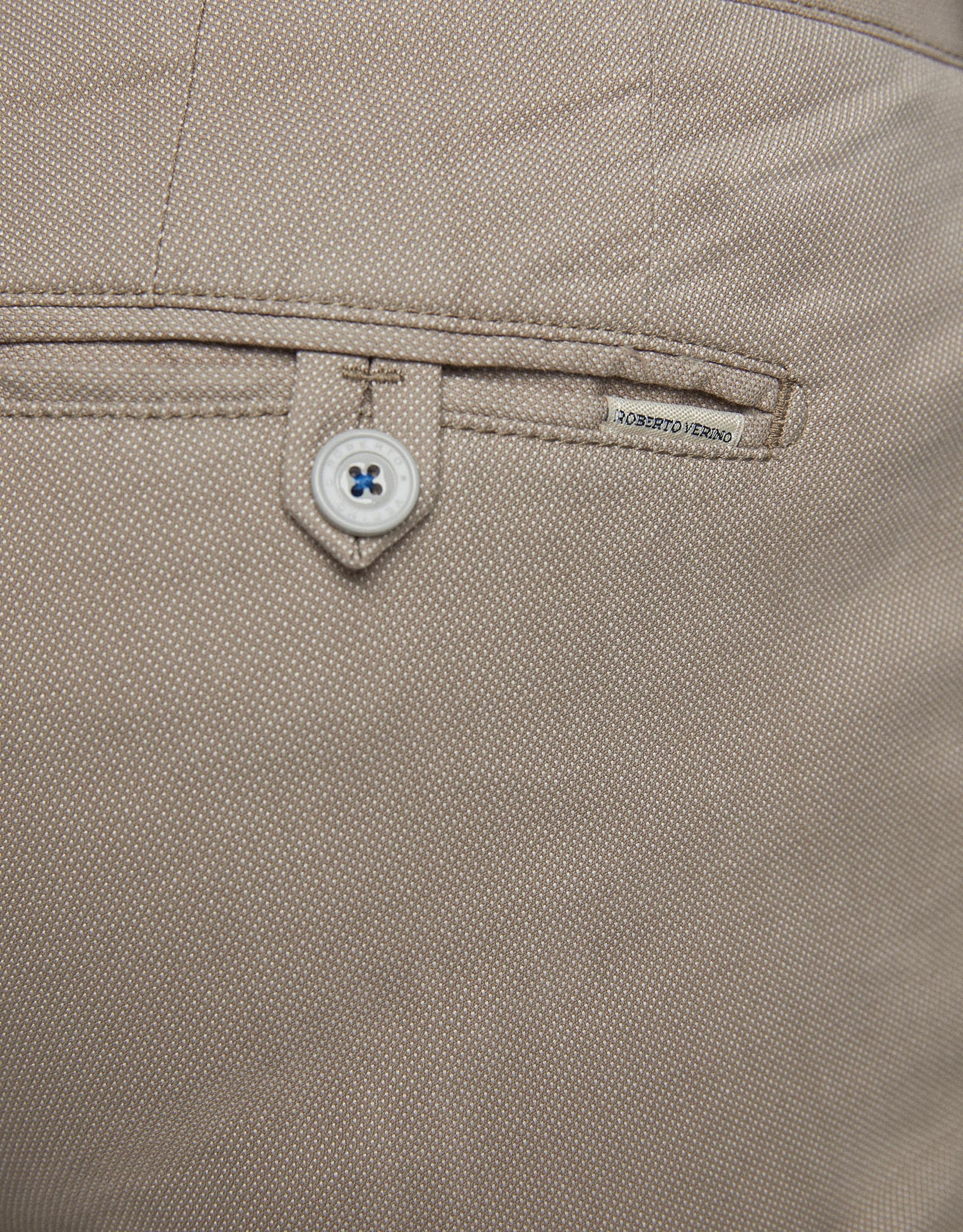 Mink structured chinos - Man - SS2020 | Roberto Verino