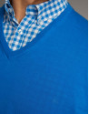 Jersey cuello pico turquesa - Hombre - PV2020 | Roberto Verino