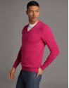 Dark pink turtleneck sweater - Man - SS2020 | Roberto Verino