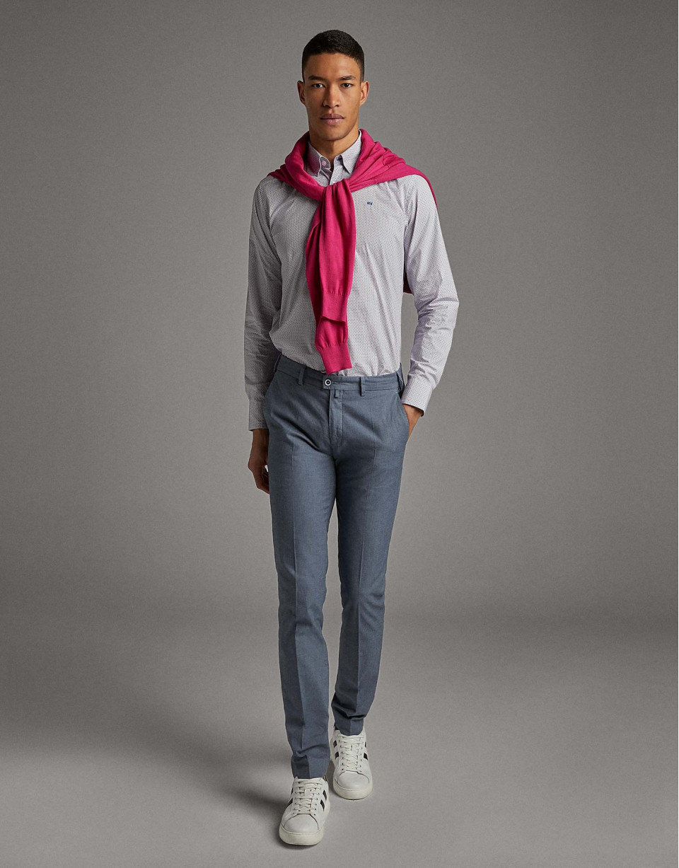 Dark pink turtleneck sweater - Man - SS2020 | Roberto Verino