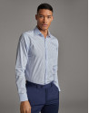 Camisa vestir raya candela celeste