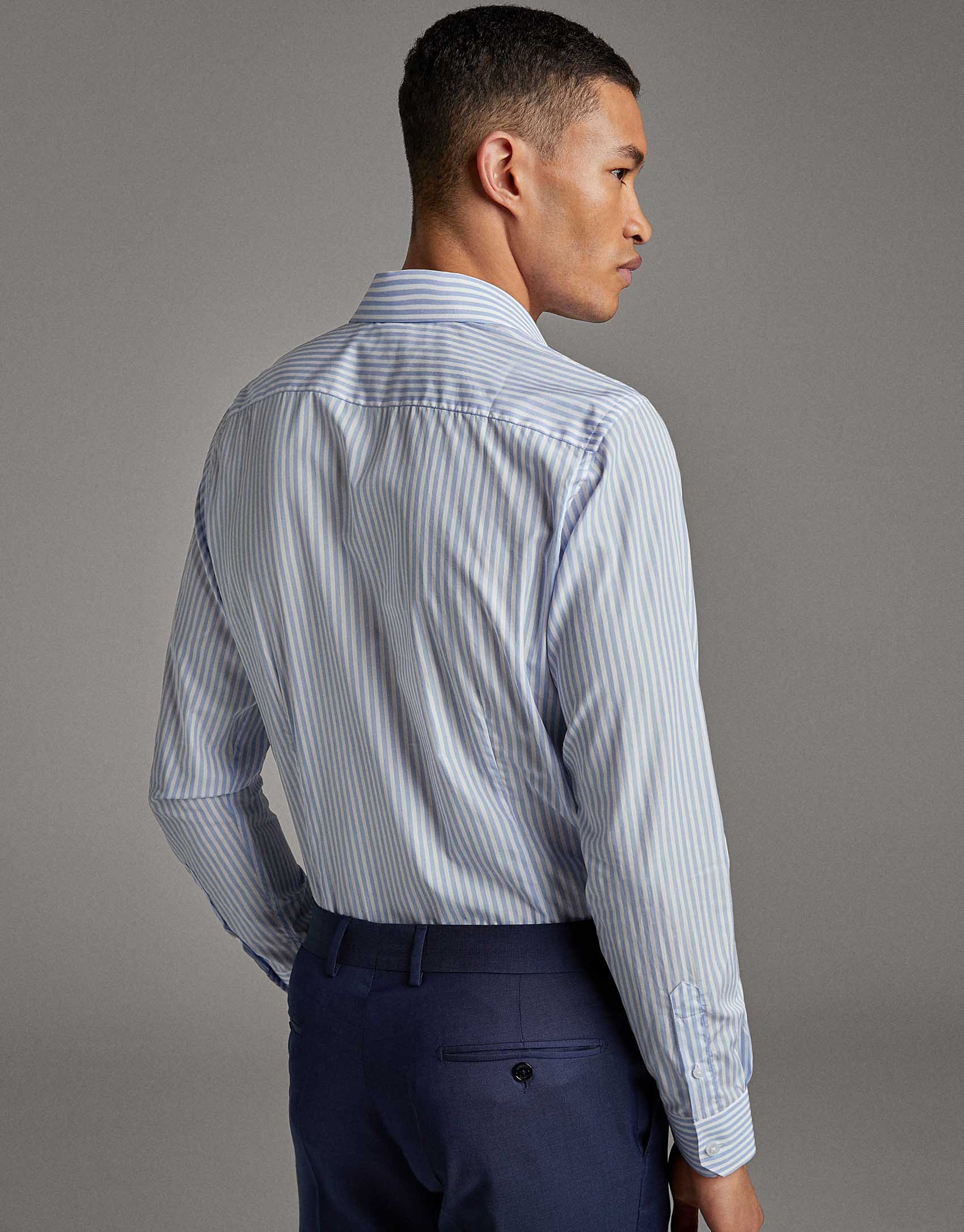 Light blue striped dress shirt