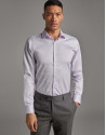 Camisa vestir falso liso malva