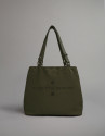 Bolso hobo nano Roxy nailon caqui