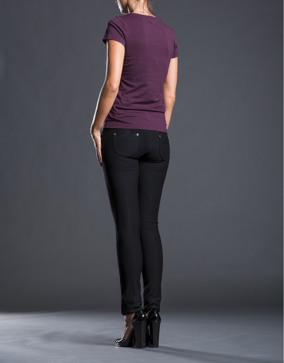 Fuchsia t-shirt with RV logo