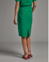 Green midi skirt with belt - Woman - SS2020 | Roberto Verino
