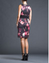 Vestido estampado floral negro