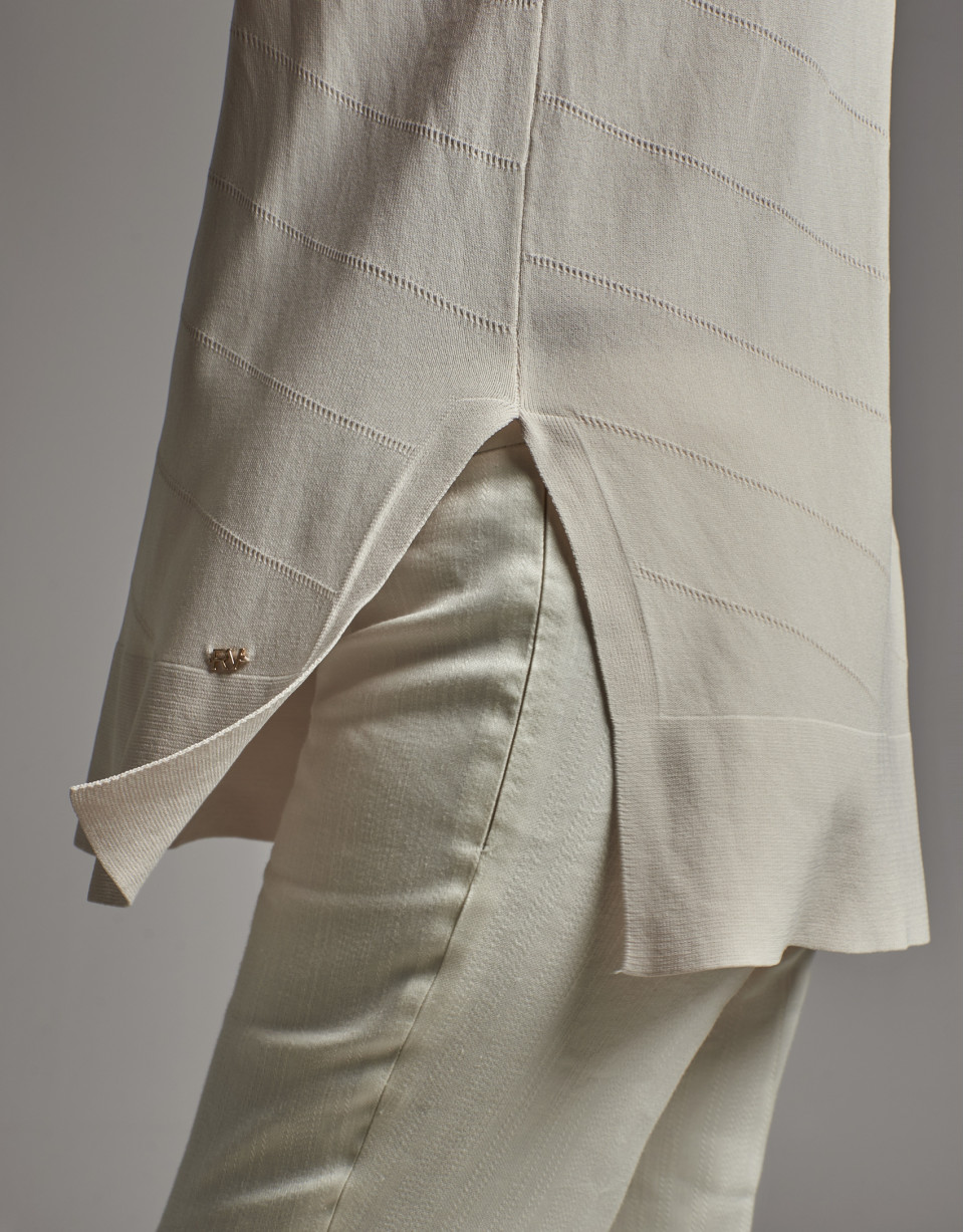 Beige sleeveless sweater  - Woman - SS2020 | Roberto Verino